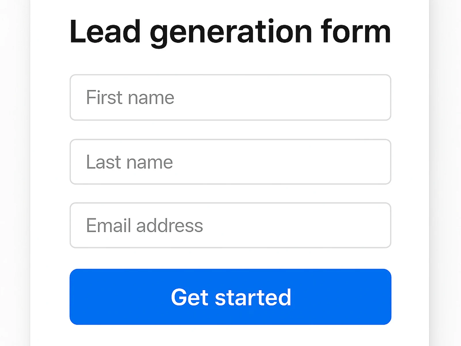 Landing Page Design detail