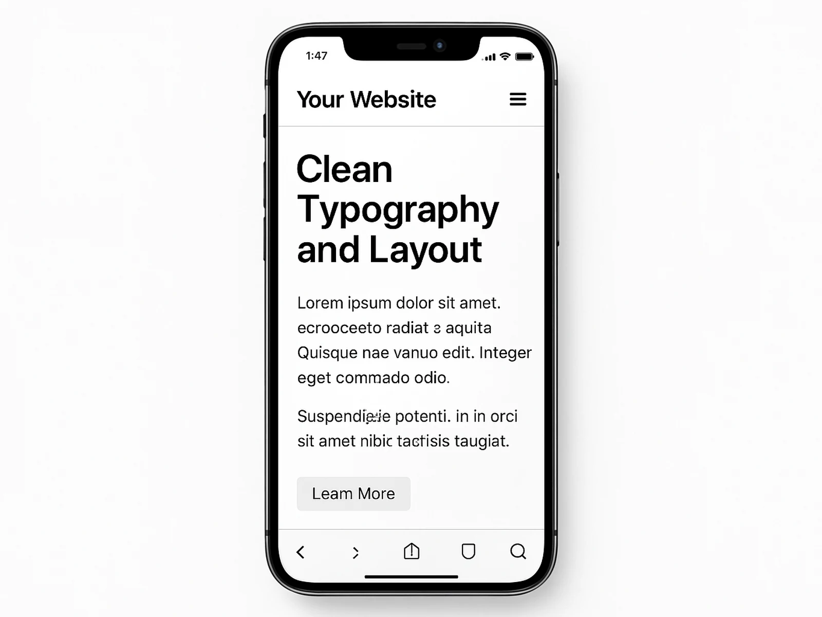 Studio Website Design detail